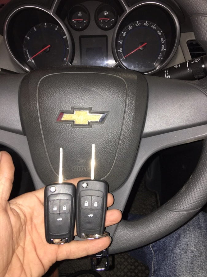 Chìa khóa ô tô Chevrolet Cruze